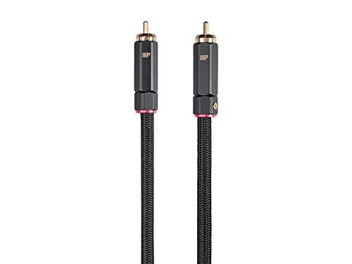 Monoprice Onix Series Digital Coaxial Audio/Video RCA Subwoofer CL2 Rated Cable, RG-6/U 75-ohm 12ft Black - size: 12 Feet