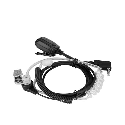 Retevis Walkie Talkie Earpiece, for RT22/RT68/RT21/H777/RT19/RT15 | Acoustic Tube, Coil, Compatible with Pxton, Baofeng, Kenwood 2 Way Radio, Security Walkie Talkie Headset(4 Pack)