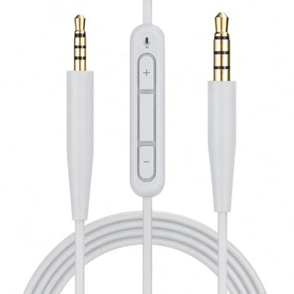 2.5mm to 3.5mm Audio Cable Replacement,Aux Cord Wire for Bose NC700 QC45 QC35II QC35 QC25 QC Ultra OE2 Soundlink SoundTrue Headphones in-line Mic Volume-Adjust (Grey)