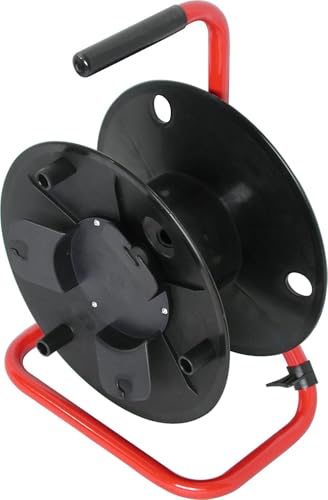 Audio2000'S ADC2716 Cable Reel, Capacity: 330ft of 6mm cable - color: Red