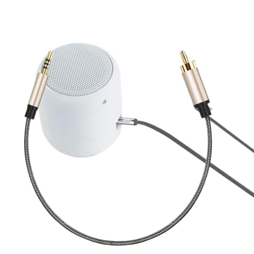 Digital Coaxial Audio Cable Gold-Plated Stereo SPDIF 3.5MM Ja-ck R/CA to R/CA Male Coaxial Cable(1.5M)