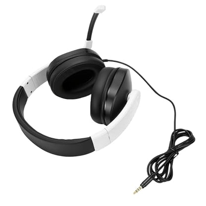 Yunseity Lightweight Gaming Headset with 3.5mm Jack Noise Canceling Microphone Over Ear Headphones for Kids Teens Adults Computer Phone