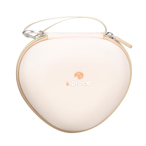 Aproca Kids Headphones Case Compatible with iClever BTH12 / HS19 / BTH26 Kids Bluetooth Headphones, Storage Hard Bag -Gold (Case Only) - color: Gold