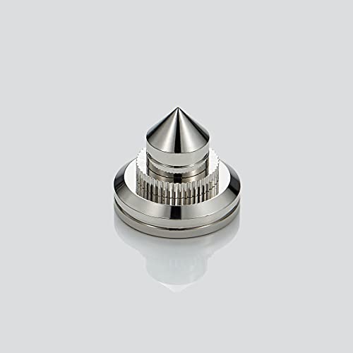 Speaker Spikes Adjustable Floor Protectors 8pcs with Adhesive, Sliver - color: Silver