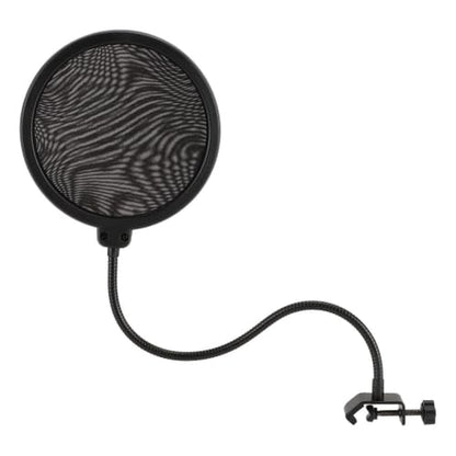 Metal Microphone Filter 360 Degree Adjustable with Gooseneck Stand