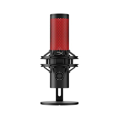 HyperX QuadCast 2 – USB Microphone for Gaming, Streaming and Podcasting, with On-Board Controls, LED Lighting, Removable Shock Mount, PC, Mac, PS5, PS4, USB-C - Black - style: QuadCast 2