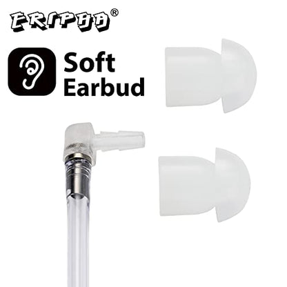 Acoustic Tube PTT Surveillance Earpiece for Motorola 2-Pin Radios | Compatible with CP200D/CP200/CP100D/R2, CLS1110/1410, BPR40/50DX & RMU2040 Walkie Talkie, 1-Pack - style: Acoustic Tube