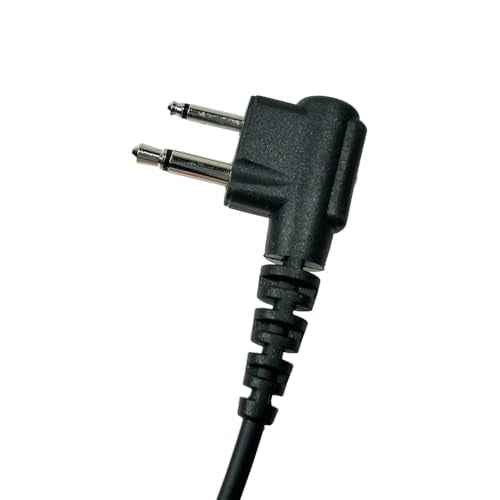 MaximalPower G Shape Hook Radio Earpiece Compatible for Motorola 2 Pin 2 Way Radios - Clip-Ear Earpiece Headset for Models CP200 CLS1110 CLS1410 Two-Way Radios Walkie Talkie (1 Pack)