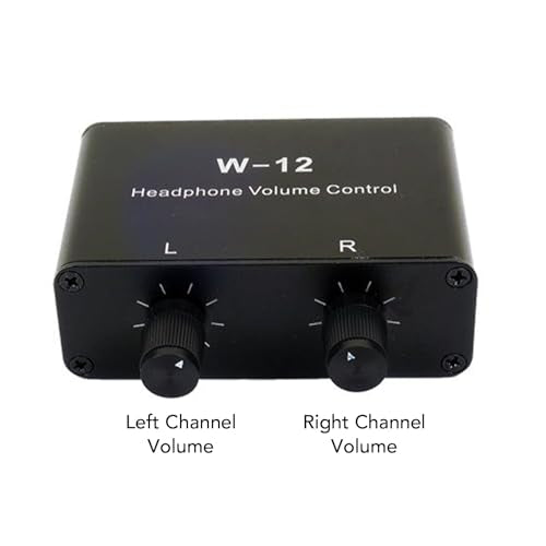 Bewinner 3.5mm 6.35mm Stereo Volume Controller, Stereo Audio Volume Attenuator, 1/4 Inch 1/8 Inch Mini Inline Headphone Attenuator Vol Control Knob