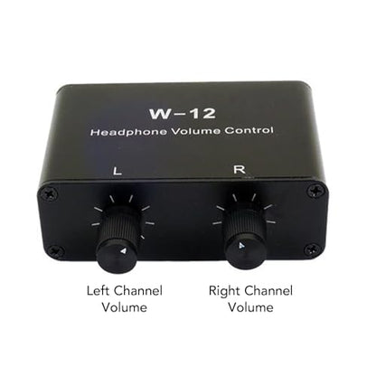 Bewinner 3.5mm 6.35mm Stereo Volume Controller, Stereo Audio Volume Attenuator, 1/4 Inch 1/8 Inch Mini Inline Headphone Attenuator Vol Control Knob