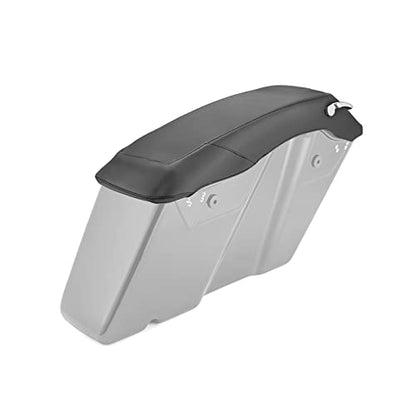 Mofun PU Leather Saddlebag Speaker Lid Covers Fit for Touring 2014-2023 | Fit for Harley Touring Road King Street Electra Road Glide 2014-2023 - size: 2014-2023 Patternless Style