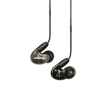 Shure AONIC 4 Wired Sound Isolating Earbuds, Detailed Sound, Dual-Driver Hybrid, Secure in-Ear Fit, Detachable Cable, Durable Quality, Compatible with Apple & Android Devices - Black - color: Black