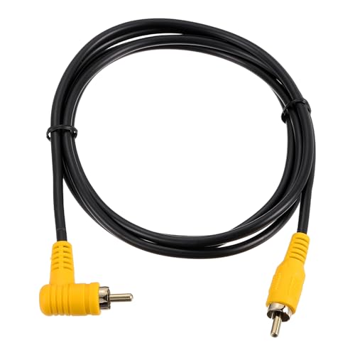 MECCANIXITY RCA Cable, 1RCA Male Bend to 1RCA Male 5ft Audio Video Speaker Cable for Subwoofer Amplifier Home Theater DVD TV - size: 5ft, style: 1RCA Male Bend to 1RCA Male