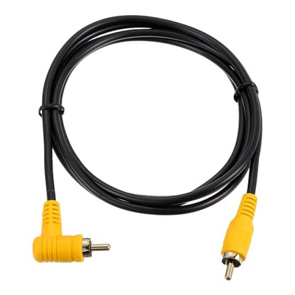 MECCANIXITY RCA Cable, 1RCA Male Bend to 1RCA Male 5ft Audio Video Speaker Cable for Subwoofer Amplifier Home Theater DVD TV - size: 5ft, style: 1RCA Male Bend to 1RCA Male