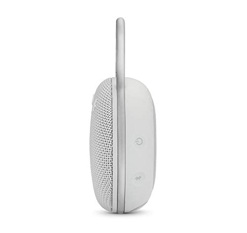 JBL Clip 3 Waterproof Portable Bluetooth Speaker - White (Renewed) - color: White