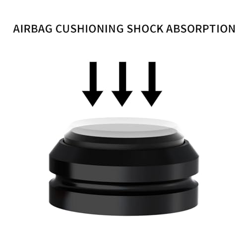 Preffair Audio Speaker Aluminum/Silicone Isolation Feet Turntable Damper Vibration Stopper Stand Absorption Shock Pad for Amplifier Preamp DAC Devices 4Pcs (Black, 1.73"x1.18") - color: Black