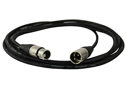 Gearlux XLR Microphone Cable, Fully Balanced, Male to Female, 3.2 Feet - 2 Pack - size: 3.2 Ft, style: 2 Pack