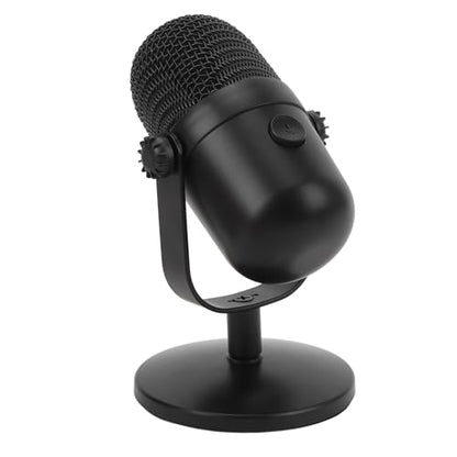 USB Condenser Microphone, Plug and Play PC Gaming Mic with RGB Lighting, Mute, Noise Cancellation for Streaming, Podcast, Zoom,