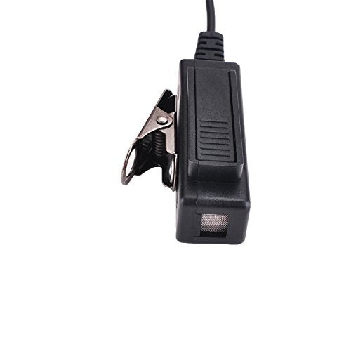CLS1110 Transparent Acoustic Tube Earpiece Surveillance Headset with Mic Compatible with Motorola CP185 XV2600 CLS1410 CLS1413 Walkie Talkie - style: Acoustic tube type
