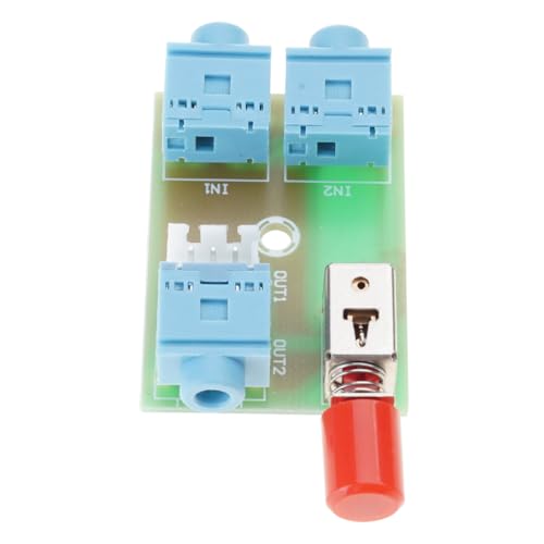 Manual Control Music Switches Board for 3.5mm Device Signals Transfer Selection Music Splitter Module Stable Switcher - color: 1pc