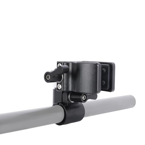 NICEYRIG Shotgun Microphone Holder Universal for Microphone/LED Torch - 628 | 18.5mm - 35mm Adjustable Aluminum Clamp for 15mm Rod Mount Shocks and Noises Absorption