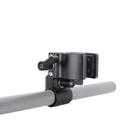 NICEYRIG Shotgun Microphone Holder Universal for Microphone/LED Torch - 628 | 18.5mm - 35mm Adjustable Aluminum Clamp for 15mm Rod Mount Shocks and Noises Absorption