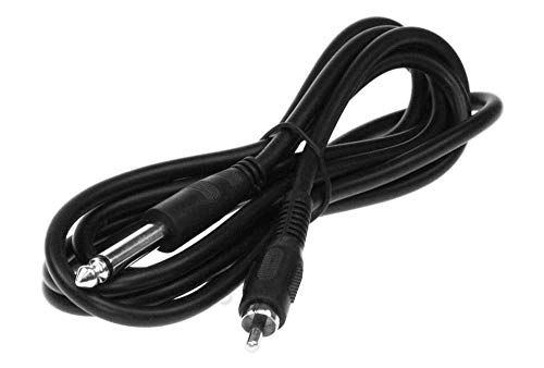 6ft 1/4" Mono Plug to RCA Male Cable