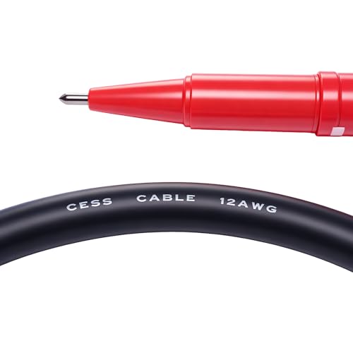 CNCESS RCA Preamp Jumper Cable, Male to Male, 12AWG Soft Link, 1 ft, 2-Pack - size: 1 Foot