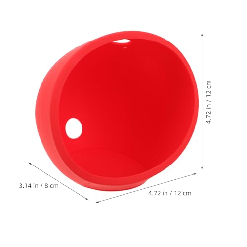DOITOOL Silicone Echo Speaker Cover: Smart Speaker Protective Case Waterproof & Dustproof - Silicone Protector Portable Compatible for Amazon - color: Red
