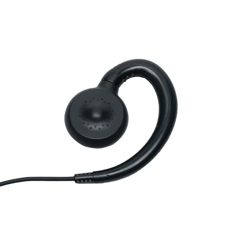 C Shape Earpiece Headset with PTT Mic Compatible with Motorola Talkabout MR350R MH230R T260 T600 T200TP T260TP T460 2Pack