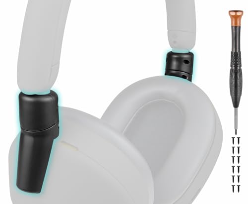 SOULWIT Hinge for Sony WH-1000XM5 - Black | Protective Connectors for WH1000XM5(XM5) Headband Side Cover Slider to Fix and Prevent Breakage - color: Black
