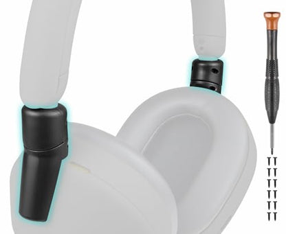 SOULWIT Hinge for Sony WH-1000XM5 - Black | Protective Connectors for WH1000XM5(XM5) Headband Side Cover Slider to Fix and Prevent Breakage - color: Black
