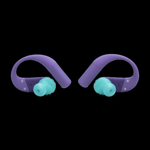 JBL Endurance Peak 4 True Wireless Noise Cancelling Sport Earbuds Bundle with gSport Case (Purple) - color: Purple