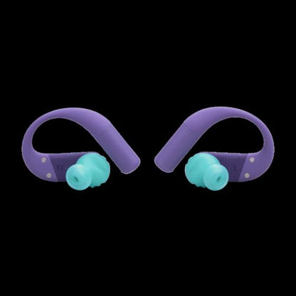 JBL Endurance Peak 4 True Wireless Noise Cancelling Sport Earbuds Bundle with gSport Case (Purple) - color: Purple