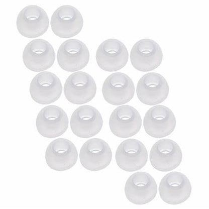 10 Pairs Silicone Medium Replacement Earbud Ear Tips (Clear)
