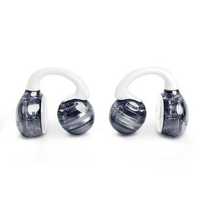 JBL Soundgear Clips Open Ear Headphones for Situational Awareness - White | Up to 32 Hours Total Playtime With Speed Charge, Sweat Resistant, Noise-Reducing Mics, App Control For Custom Audio - color: White