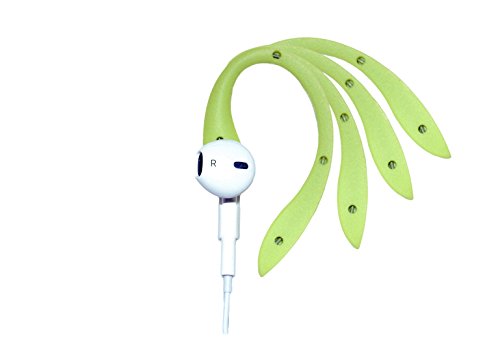 Flex - Compatible with Your Apple iPhone Wired EarPods | Attaches to Your Wired EarPods for iPhone Models | (Green) - color: Green