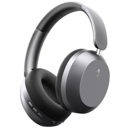 Y05 Bluetooth Headphones Wireless Over Ear with Microphone 48 Hours Playtime, High Sound Quality Foldable Soft Earpads Earphones for Travel - Space Grey