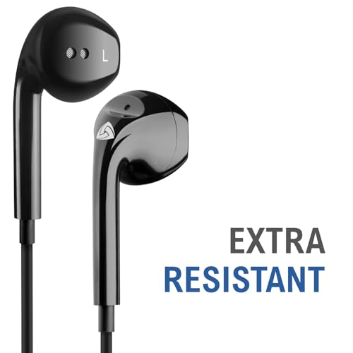 LUDOS Zenith Wired Earbuds in-Ear Headphones, 5 Year Warranty, Earphones - color: Black, size: 3.5 mm