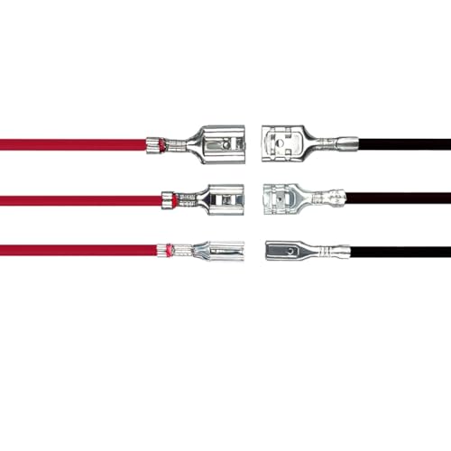 30PCS 2.8mm /4.8mm /6.3mm Female Speaker Wire Connectors with Insulation Sleeve Speaker Connector Quick Splice Kit