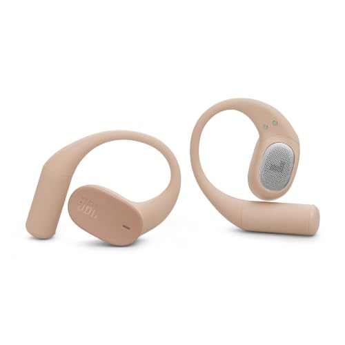 JBL Sense Lite Open Ear Earbuds, True Wireless, Ear Hook Fit - Beige | Water Resistant Sports And Workout Headphones, Up To 8 Hrs Playtime, Clear Calls With Noise Reduction - color: Beige