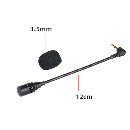 Miniature Lavalier Microphone with Flexible Gooseneck, 3.5mm Plug for Laptop, Desktop, Video Conferencing & Streaming - size: 3.5mm