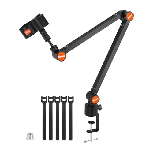 ST4 Microphone stand arm holder boom desk arm mic holder, with microphone upgraded clip, Suitable for 3kg microphone