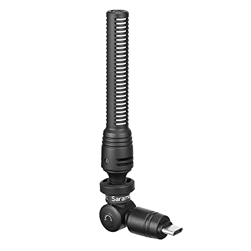 Saramonic SmartMic5 UC Unidirectional Micro-Shotgun Microphone with USB-C Output for iPhone 15, Android Mobile Devices, new iPad & More - size: Micro-Shotgun USB-C