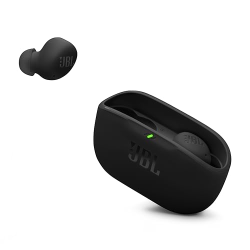 JBL Vibe Buds 2 - Noise Cancelling Earbuds - Black | JBL Pure Bass sound, Active Noise Cancelling with Smart Ambient, 4 mics for crisp, clear calls, Water and dust resistant - color: Black