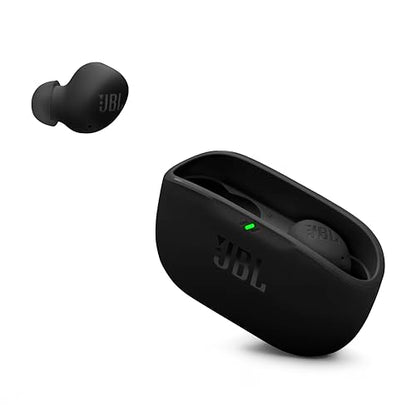 JBL Vibe Buds 2 - Noise Cancelling Earbuds - Black | JBL Pure Bass sound, Active Noise Cancelling with Smart Ambient, 4 mics for crisp, clear calls, Water and dust resistant - color: Black