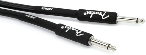Fender Professional Series Instrument Cable, Guitar Cable, Guitar Accessories, Straight/Straight, Black, 25ft - size: 25ft, style: Straight/Straight