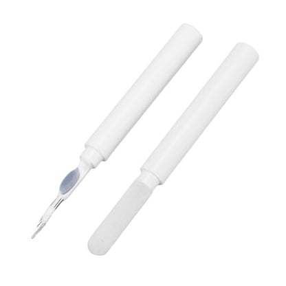 Cleaning Kit Earbud Cleaner Pen, ABS Multi Function Electronics Brush with Flocking Sponge and Metal Tip, 2 Tools with Magnet Storage Box for Earbuds Jewelry