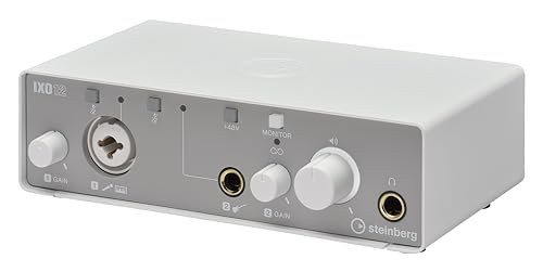 Steinberg IXO12 White, 2x2 USB 2.0 24-Bit/192kHz Audio Interface With Cubase AI, Cubasis LE and Steinberg Plus Software - color: White, style: IXO12
