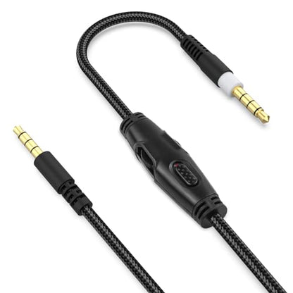 Cloud Alpha Cable Compatible with Hyperx Cloud Alpha, Cloud Alpha S, Cloud Mix, Cloud Mix 2, Cloud Flight Gaming Headset with Mute and Volume Control, 5ft